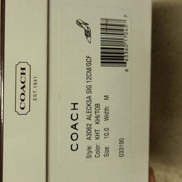 🆕️ *RARE* Coach Alecksa Sig Heels Size 10 - Picture 7 of 7